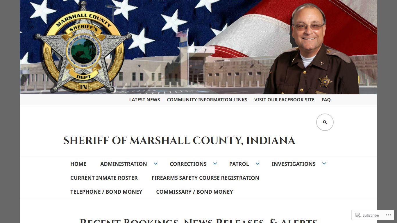 Recent Bookings, News Releases, & Alerts - Sheriff of Marshall County ...