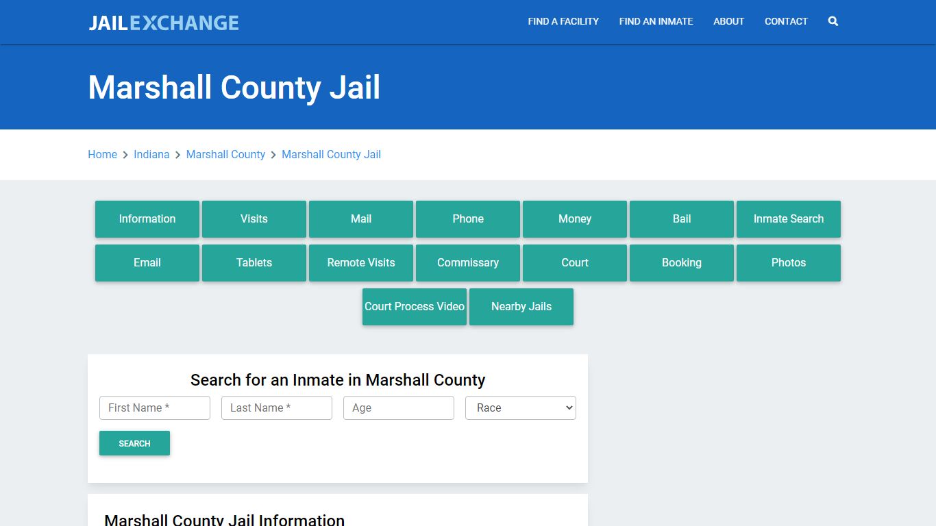 Marshall County Jail Roster Lookup, IN, Inmate Search